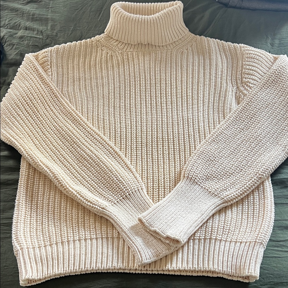 Orvis Cream Turtleneck Sweater